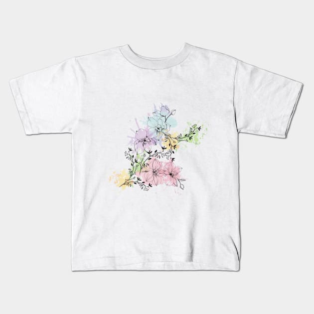 FLOWER ART. Kids T-Shirt by create